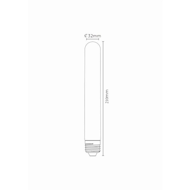 Lucide Led Bulb - Filament lamp Ø 3 cm LED Dimb. E27 1x5W 2700K Transparant