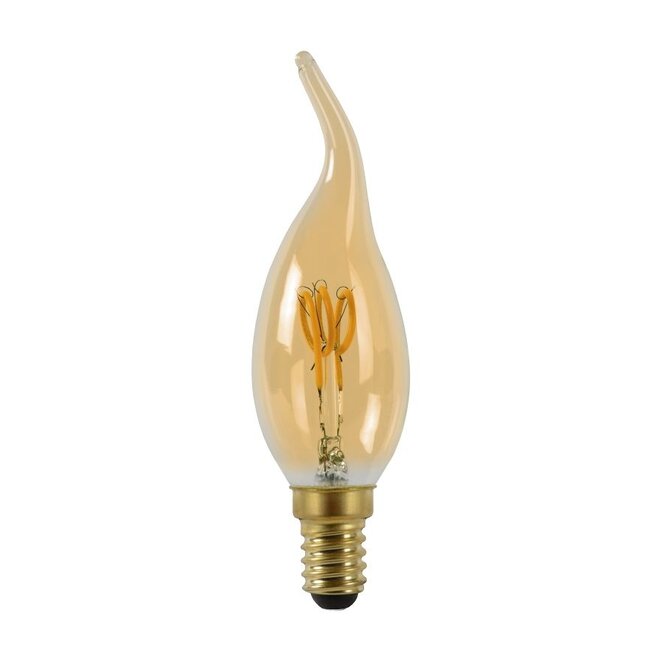 Lucide Led Bulb - Filament lamp Ø 3,5 cm LED Dimb. E14 1x3W 2200K Amber
