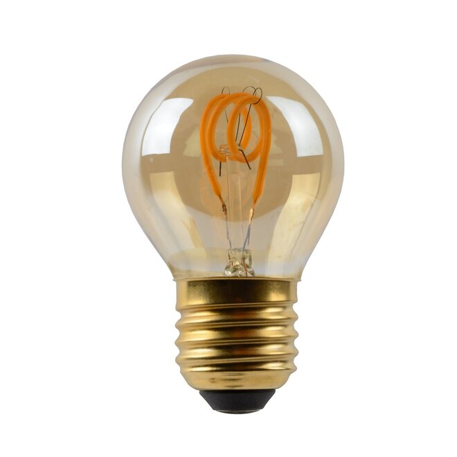 Lucide Led Bulb - Filament lamp Ø 4,5 cm LED Dimb. E27 1x3W 2200K Amber
