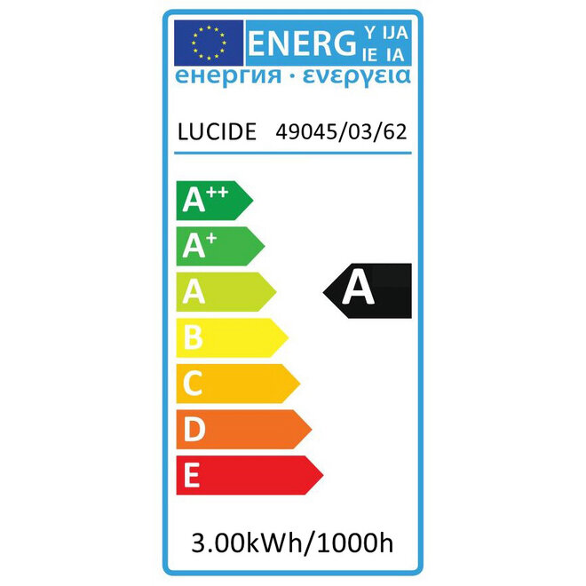 Lucide Led Bulb - Filament lamp Ø 4,5 cm LED Dimb. E27 1x3W 2200K Amber