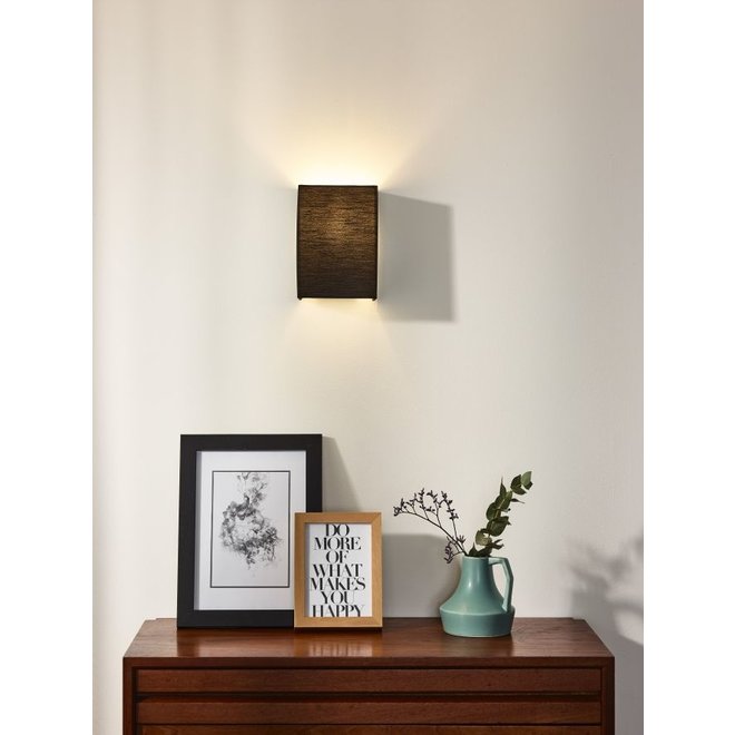 Lucide Coral - Wandlamp Ø 10 cm 1xE14 Zwart