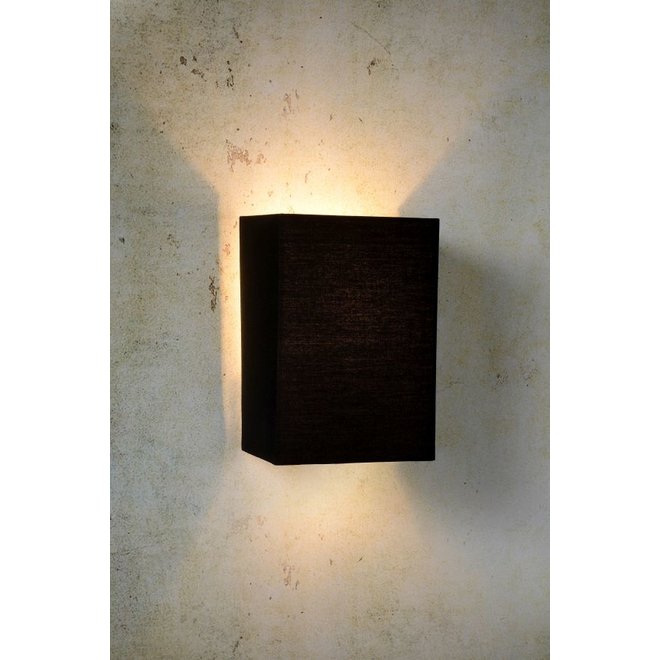 Lucide Coral - Wandlamp Ø 10 cm 1xE14 Zwart