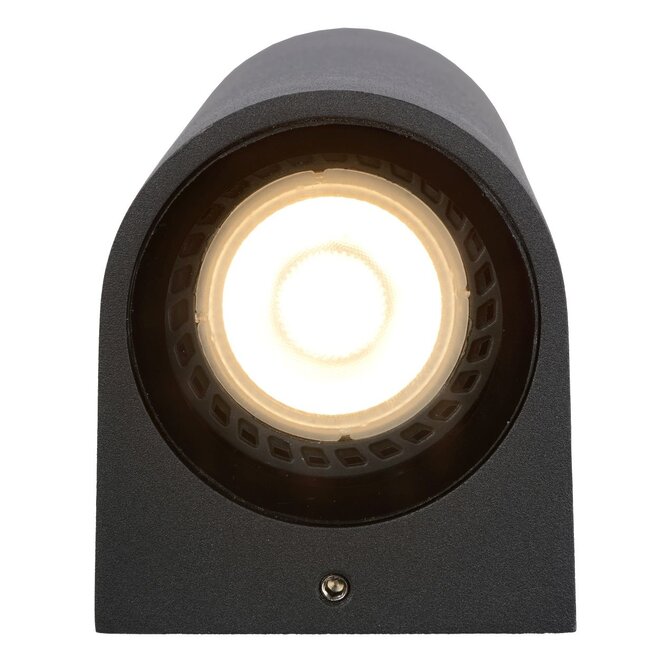 Lucide Zaro - Wandspot Buiten 1xGU10 IP44 Zwart