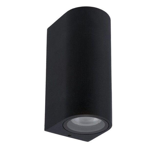 Lucide Zaro - Wandspot Buiten 2xGU10 IP44 Zwart