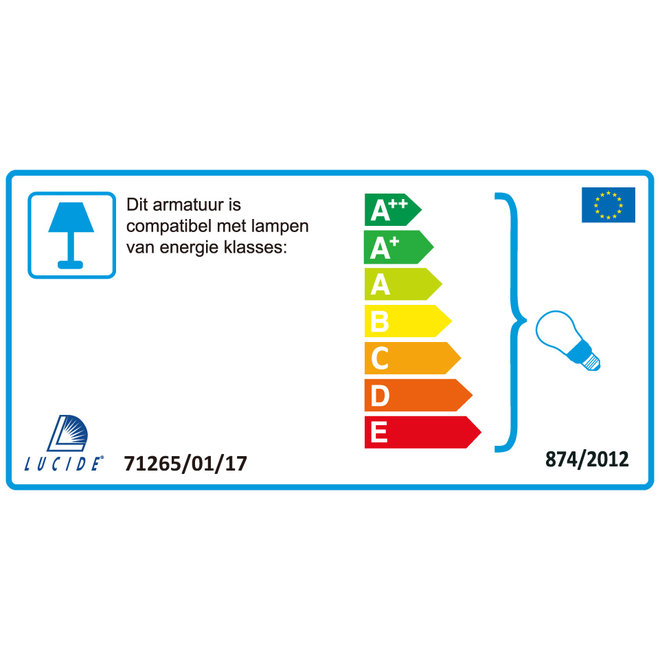 Lucide Vitri - Wandlamp Ø 13 cm 1xE14 Koper