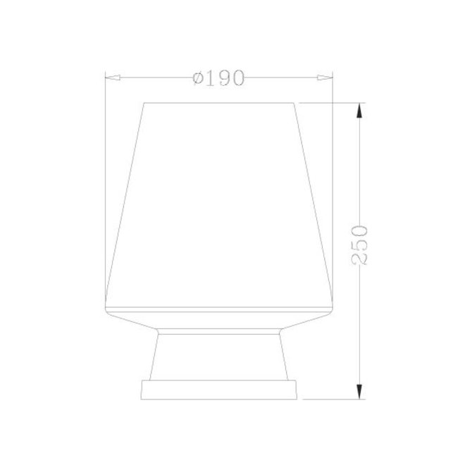 Lucide Glenn - Tafellamp Ø 19 cm 1xE14 Licht hout