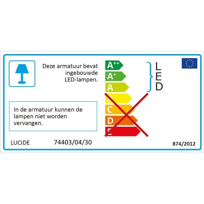 Lucide Lorenz - Hanglamp LED Dimb. 4x4W 3000K Zwart