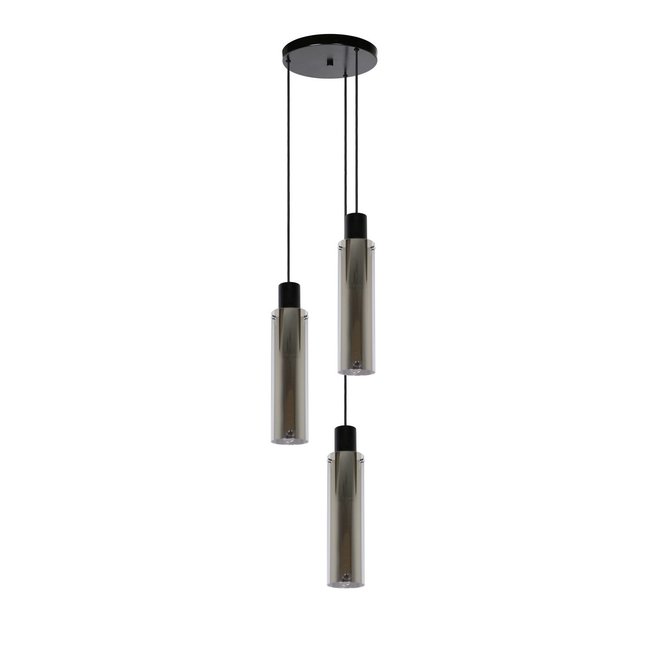 Lucide Orlando - Hanglamp Ø 32 cm 3xE27 Fumé