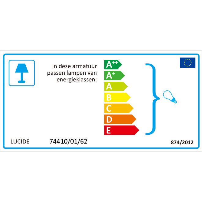 Lucide Zino - Hanglamp Ø 10 cm 1xE27 Amber