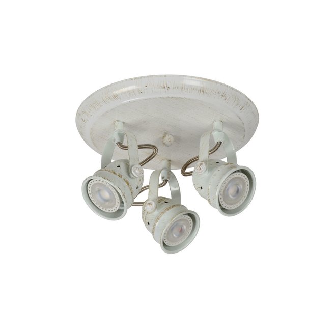 Lucide Cigal - Plafondspot Ø 27 cm LED GU10 3x5W 2700K Antiek wit