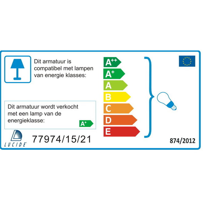 Lucide Cigal - Plafondspot Ø 27 cm LED GU10 3x5W 2700K Antiek wit