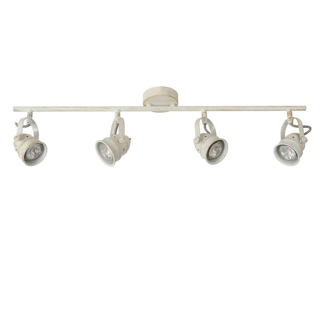 Lucide Cigal - Plafondspot Ø 9 cm LED GU10 4x5W 2700K Antiek wit