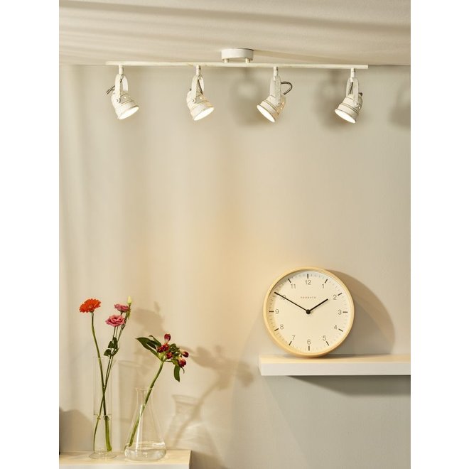 Lucide Cigal - Plafondspot Ø 9 cm LED GU10 4x5W 2700K Antiek wit