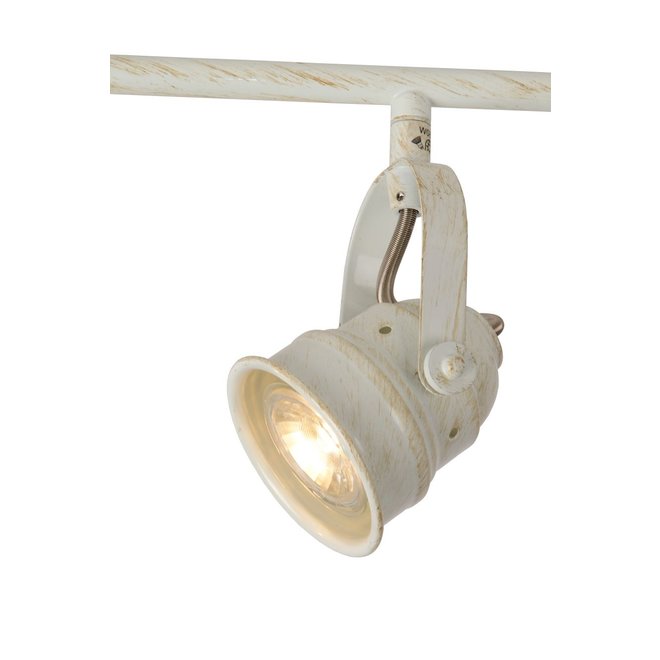Lucide Cigal - Plafondspot Ø 9 cm LED GU10 4x5W 2700K Antiek wit