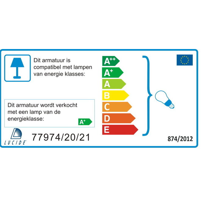 Lucide Cigal - Plafondspot Ø 9 cm LED GU10 4x5W 2700K Antiek wit
