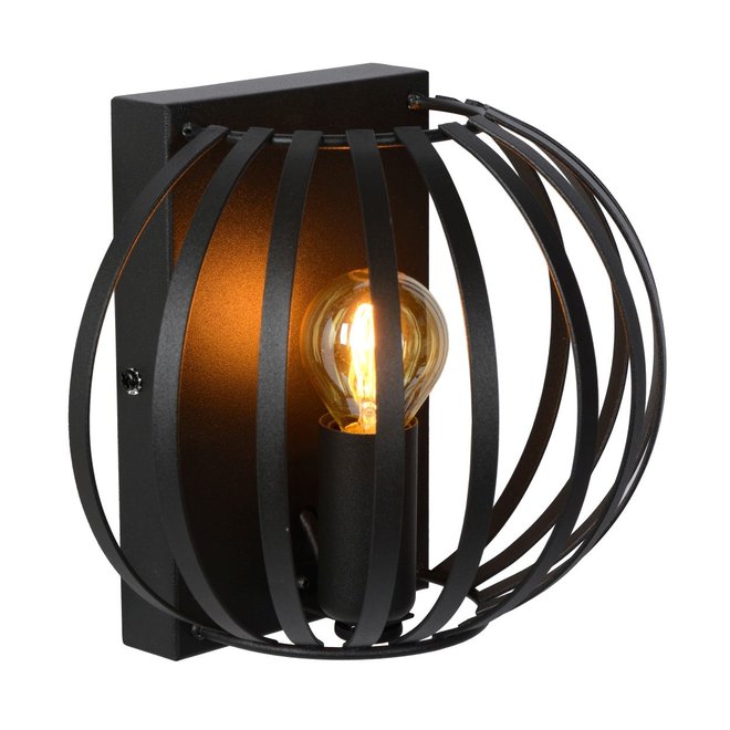 Lucide Manuela - Wandlamp 1xE14 Zwart