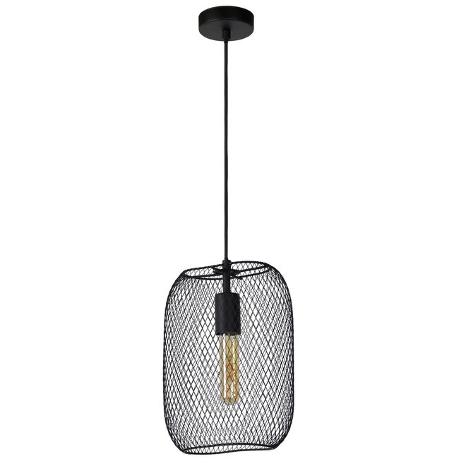 Lucide Mesh - Hanglamp 1xE27 Zwart