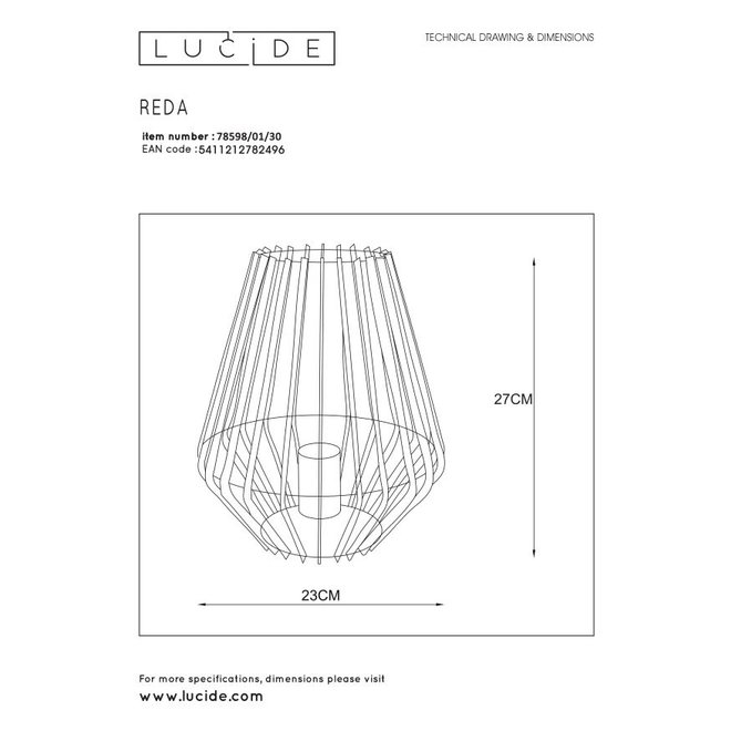 Lucide Jany - Tafellamp Ø 16 cm 1xE14 Zwart