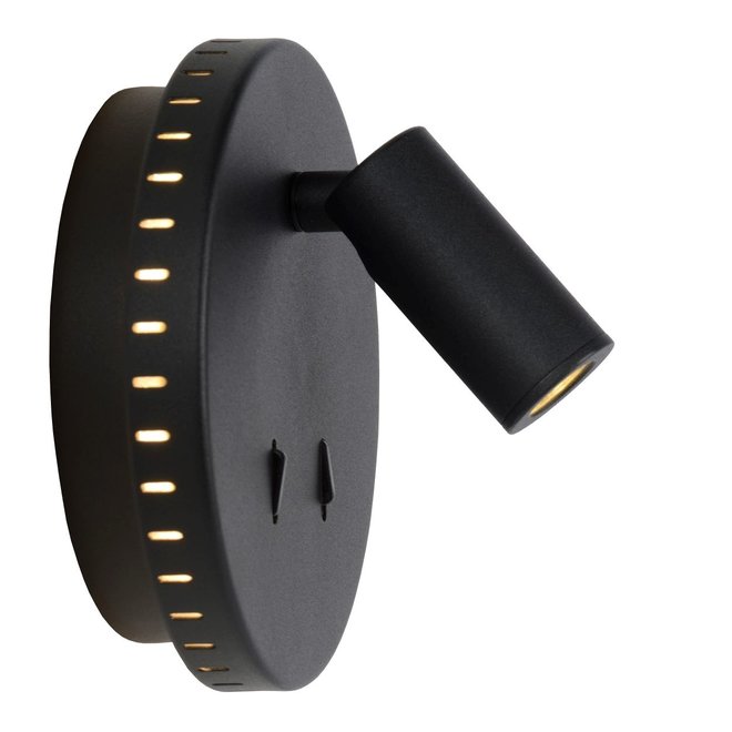 Lucide Bentjer - Wandlamp Ø 14 cm LED 3000K Zwart