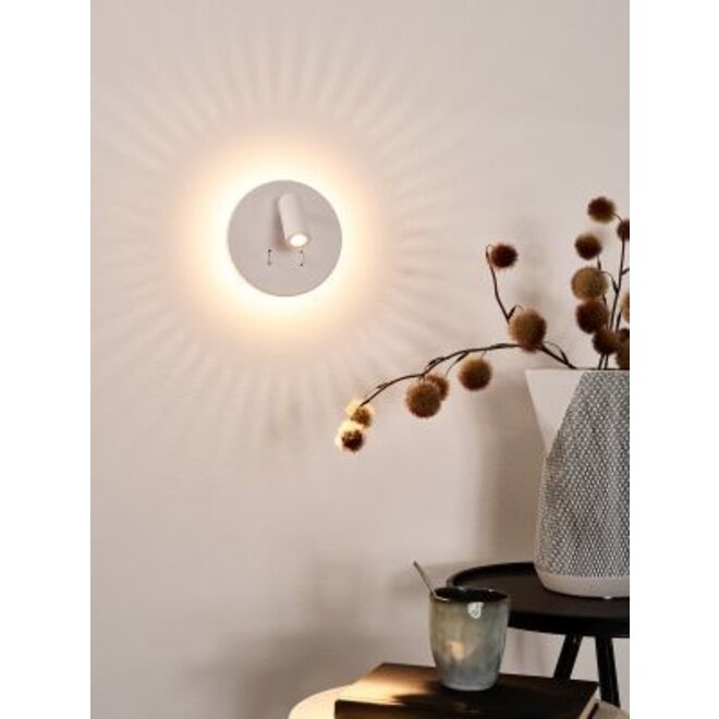 Lucide Bentjer - Wandlamp Ø 14 cm LED 3000K Wit