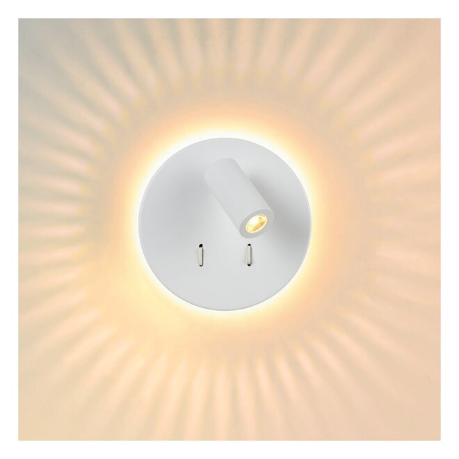 Lucide Bentjer - Wandlamp Ø 14 cm LED 3000K Wit