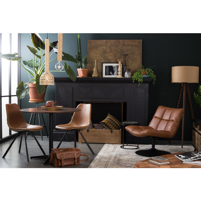 Dutchbone Bar Fauteuil Bruin Kunstleer