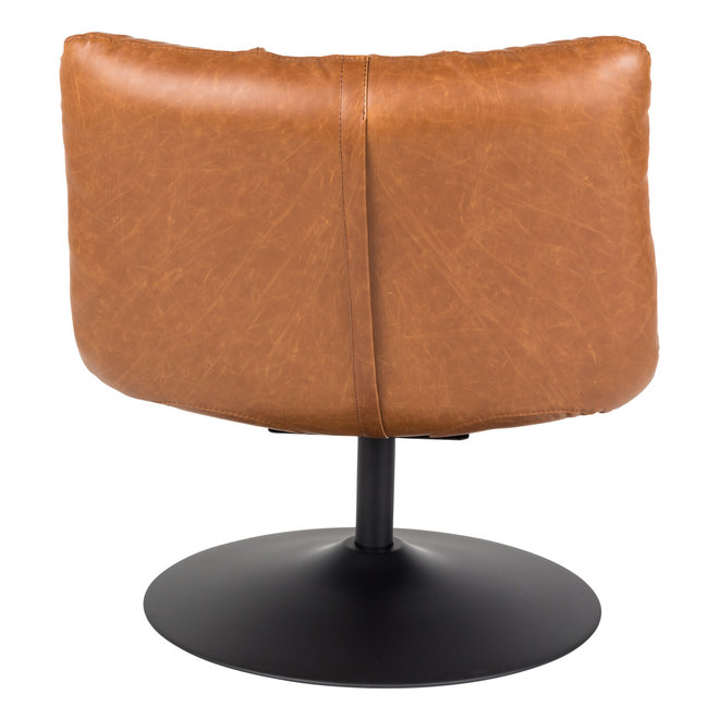 Dutchbone Bar Fauteuil Bruin Kunstleer