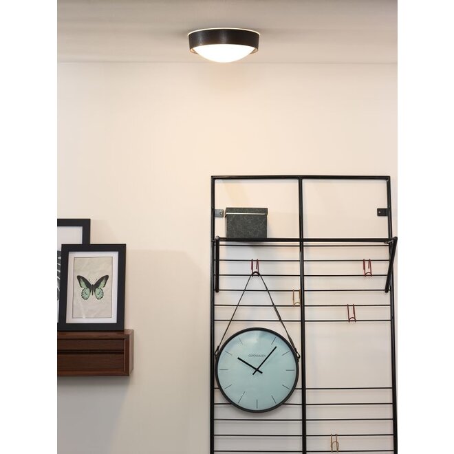 Lucide Lex - Plafonnière Ø 25 cm 1xE27 Zwart