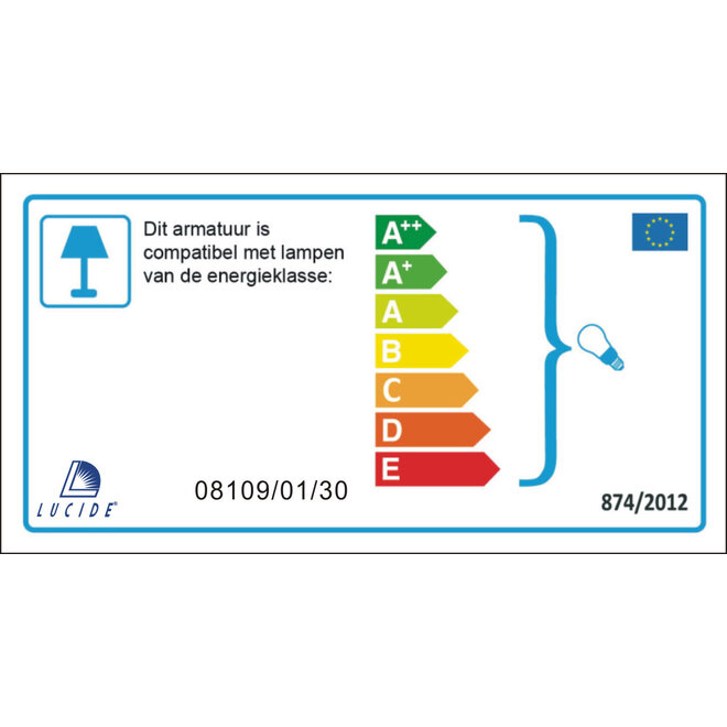Lucide Lex - Plafonnière Ø 25 cm 1xE27 Zwart