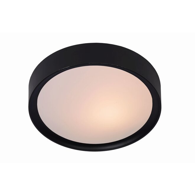 Lucide Lex - Plafonnière Ø 33 cm 2xE27 Zwart