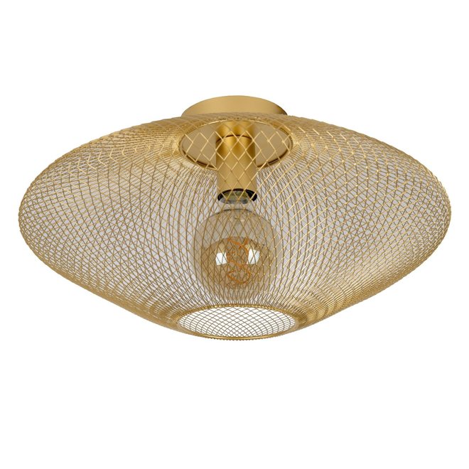 Lucide Mesh - Plafonnière Ø 45 cm 1xE27 Mat Goud / Messing