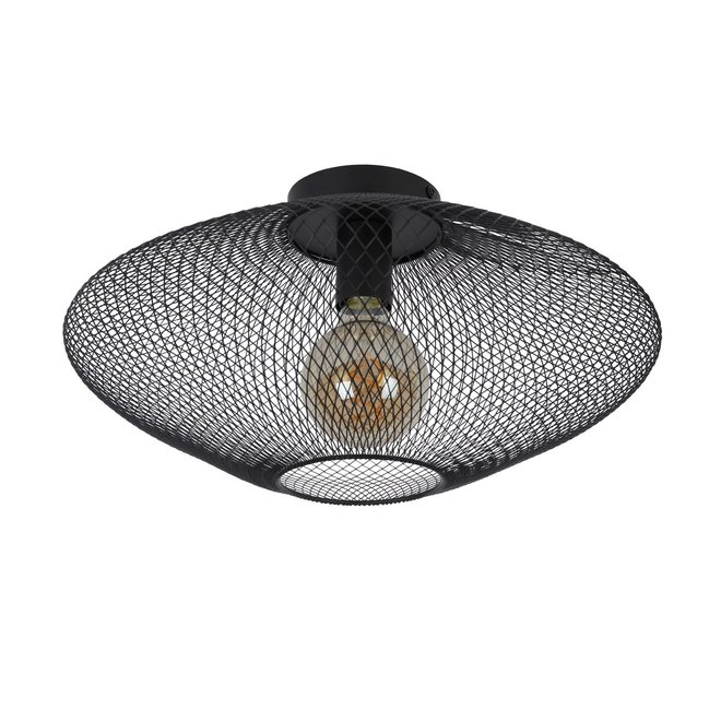 Lucide Mesh - Plafonnière Ø 45 cm 1xE27 Zwart