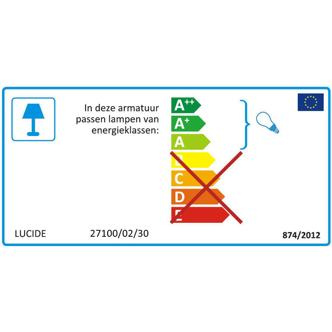 Lucide Carlyn - Plafonnière Badkamer 2xE14 IP54 Zwart