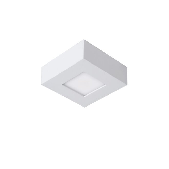 Lucide Brice-led - Plafonnière LED Dimb. 1x8W 3000K IP40 Wit