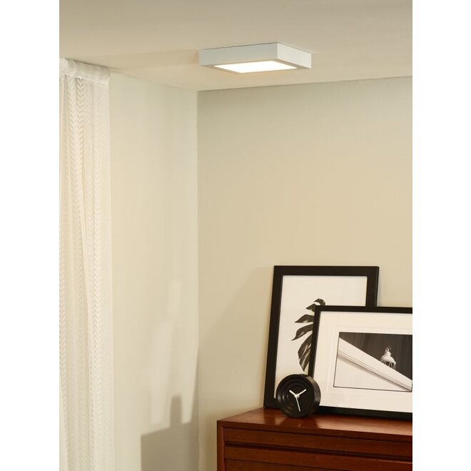 Lucide Brice-led - Plafonnière LED Dimb. 1x22W 3000K IP40 Wit