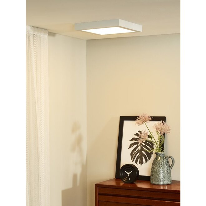 Lucide Brice-led - Plafonnière LED Dimb. 1x30W 3000K IP40 Wit