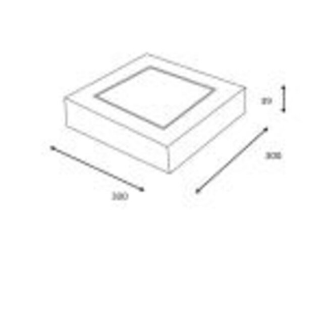 Lucide Brice-led - Plafonnière LED Dimb. 1x30W 3000K IP40 Wit