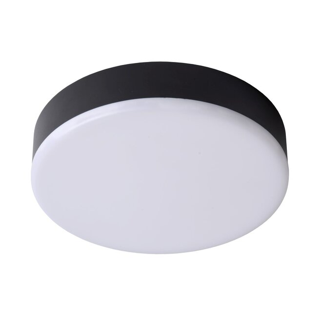 Lucide Ceres-led - Plafonnière Badkamer Ø 21,5 cm LED Dimb. 1x30W 3000K IP44 Zwart