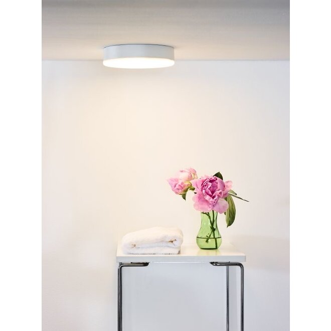 Lucide Ceres-led - Plafonnière Badkamer Ø 21,5 cm LED Dimb. 1x30W 3000K IP44 Wit