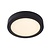 Lucide Brice-led - Plafonnière Badkamer Ø 24 cm LED Dimb. 1x15W 3000K IP44 Zwart