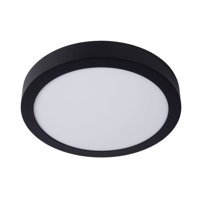 Lucide Brice-led - Plafonnière Badkamer Ø 30 cm LED Dimb. 1x30W 3000K IP44 Zwart