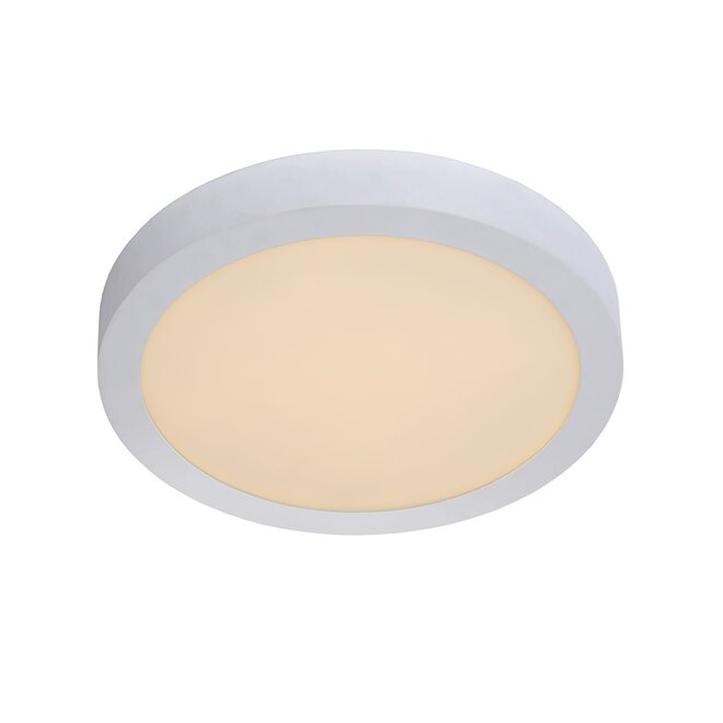 Lucide Brice-led - Plafonnière Badkamer Ø 30 cm LED Dimb. 1x30W 3000K IP44 Wit