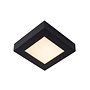 Lucide Brice-led - Plafonnière Badkamer LED Dimb. 1x15W 3000K IP44 Zwart