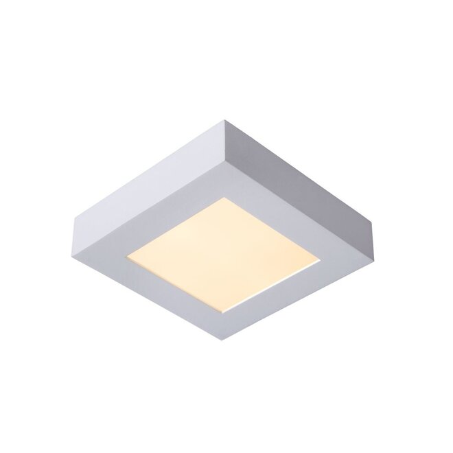 Lucide Brice-led - Plafonnière Badkamer LED Dimb. 1x15W 3000K IP44 Wit