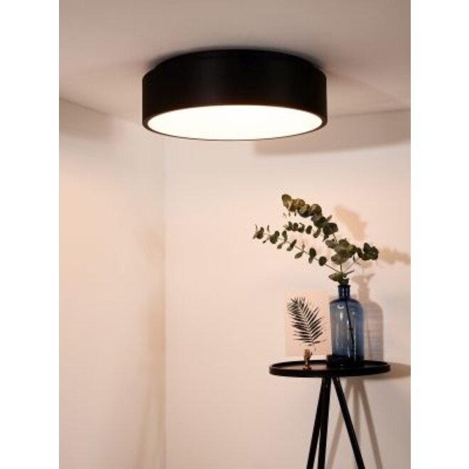 Lucide Talowe Led - Plafonnière Ø 45 cm LED Dimb. 1x30W 3000K Zwart