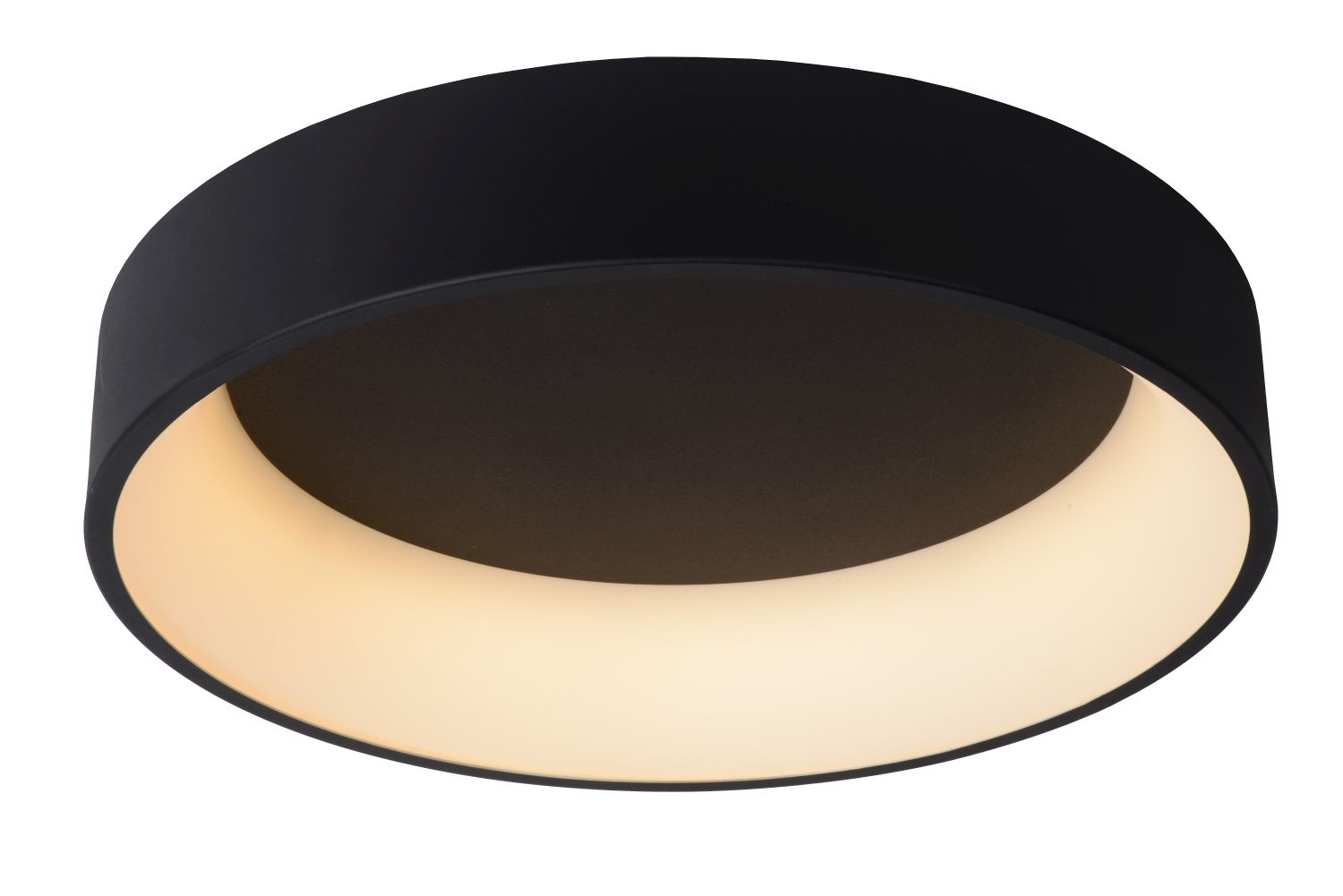 Lucide Talowe Led - Plafonnière Ø 60 cm LED Dimb. 1x42W 3000K Zwart