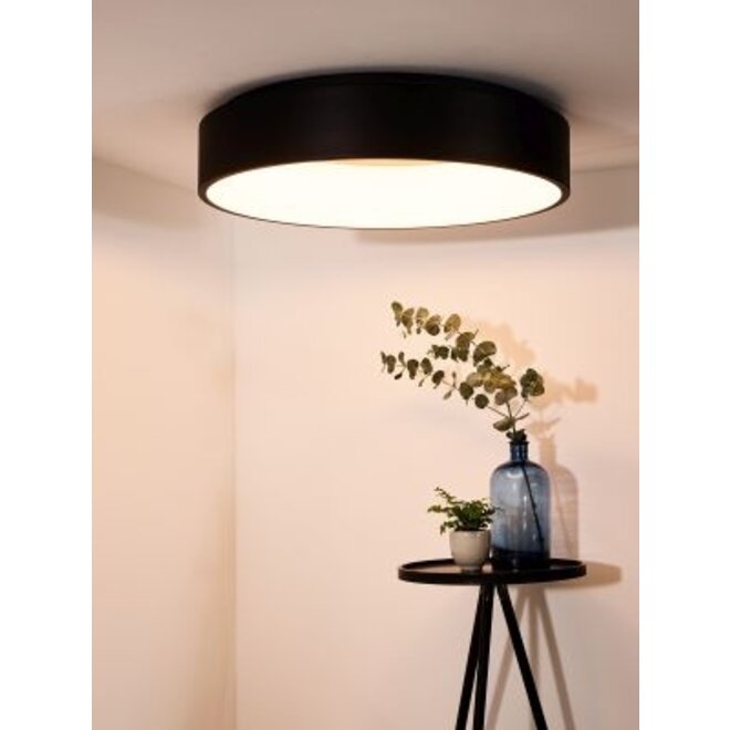 Lucide Talowe Led - Plafonnière Ø 60 cm LED Dimb. 1x42W 3000K Zwart