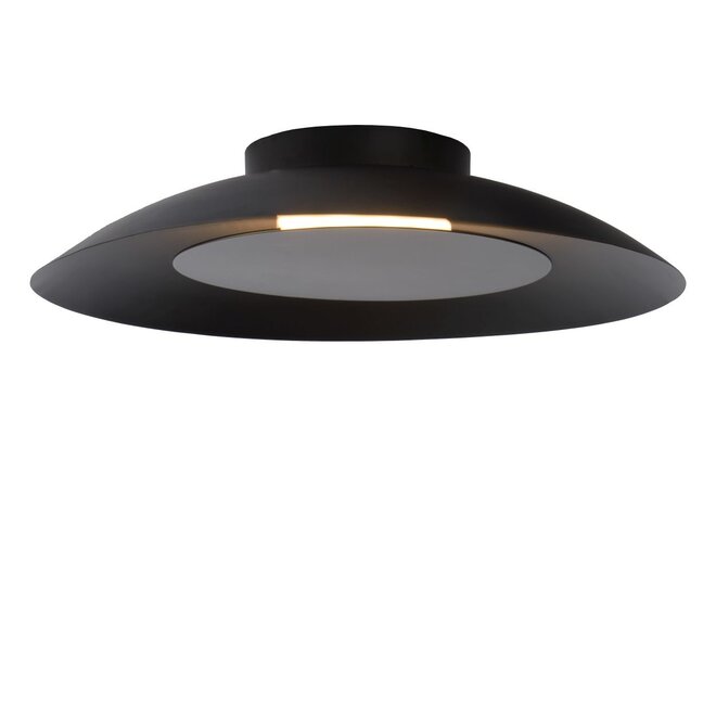 Lucide Foskal - Plafonnière Ø 34,5 cm LED 1x12W 2700K Zwart