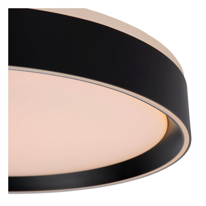 Lucide Nuria - Plafonnière Ø 40 cm LED Dimb. 1x24W 2700K 3 StepDim Zwart