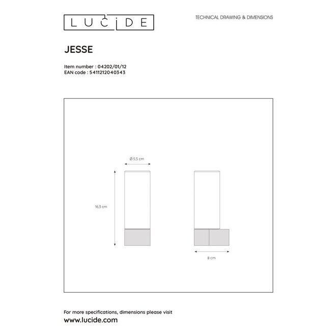 Lucide Jesse - Spiegellamp Badkamer 1xG9 IP44 Mat chroom